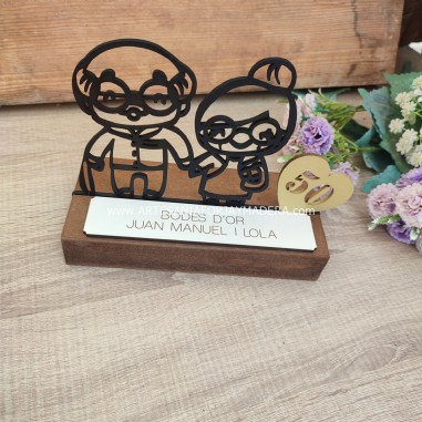 regalo abuelos bodas de oro personalizado