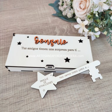 Caja Llave Basic 3d Blanco con Llave...