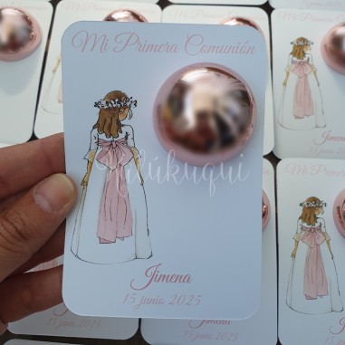Bálsamo Labial Tarjeta Comunión Niña...