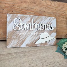 Letrero Sombreros Pequeño