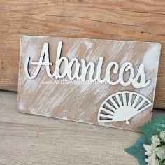 Letrero Abanicos Pequeño