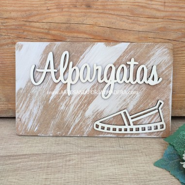 Letrero Alpargatas Pequeño