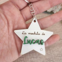 Colgador Mochila 3d Estrella