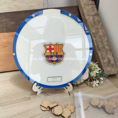 Marco de Firmas 3d Futbol Barcelona