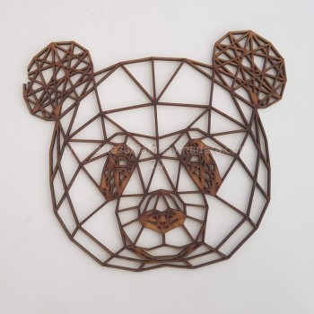 Silueta Panda geometrico...