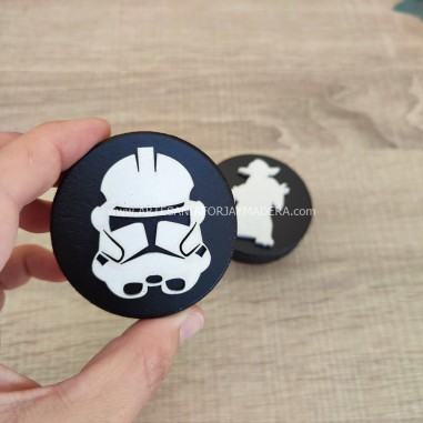 Tirador redondo 3d Stormtrooper Star...