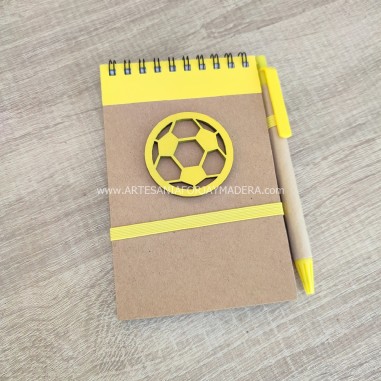 Libreta con Boli Futbol Balón