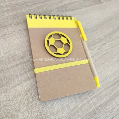 Libreta con Boli Futbol Balón