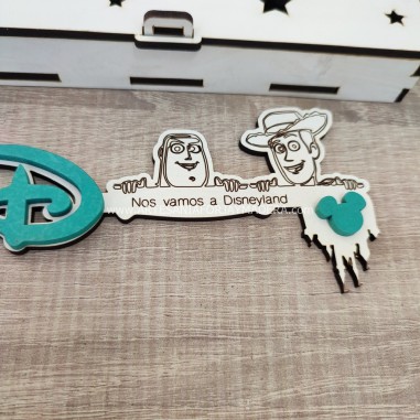 caja de llaves de pared con diseño de toy story