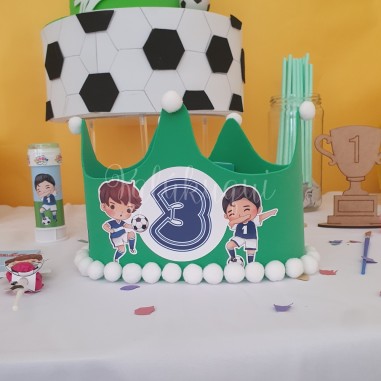 Corona Cumpleaños Fútbol