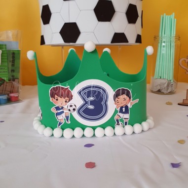 Corona Cumpleaños Fútbol