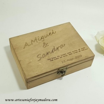 Caja con frase