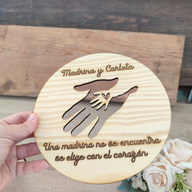 Placa Manos Madrina