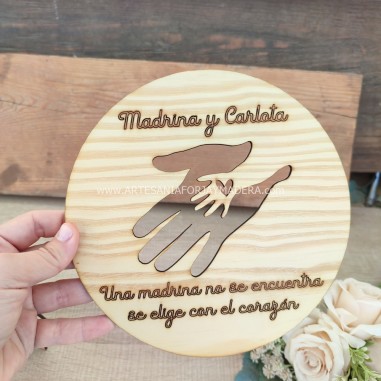Placa Manos Madrina