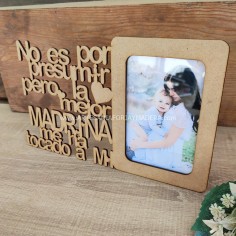 marco personalizado con relieve y mensaje especial 2