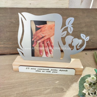 Placa de hierro aniversario 25 años