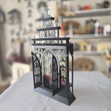 silueta de la ermita de trigueros con diseño a medida