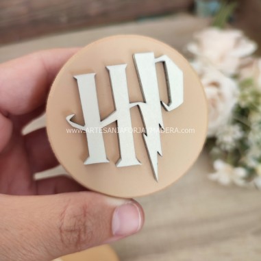 Tirador 3D Harry Potter siglas