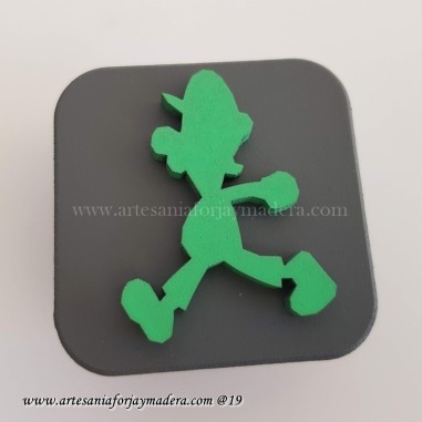 Tirador Cuadrado 3d Luigi super Mario...