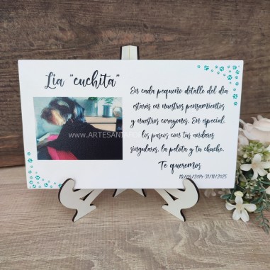 Placa Conmemorativa Mascotas