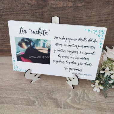 Placa Conmemorativa Mascotas