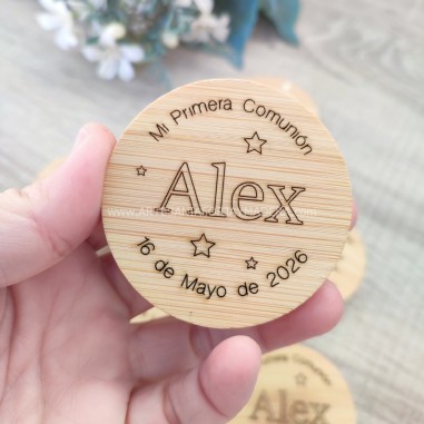 Abridor redondo Bambú Estrellas