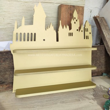 Diorama Estante Castillo Harry Potter