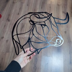 Silueta hierro cabeza toro... 2