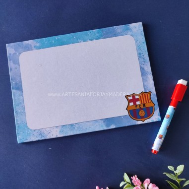 Pizarra blanca futbol barcelona