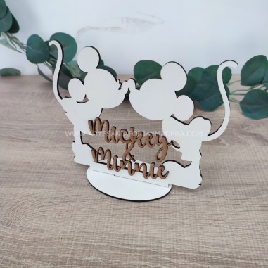 Mesero 3d Mickey y Minnie Disney