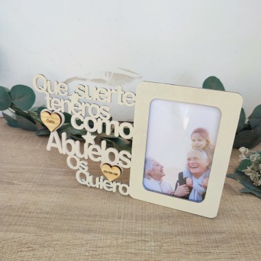 Portafotos Abuelos con frase