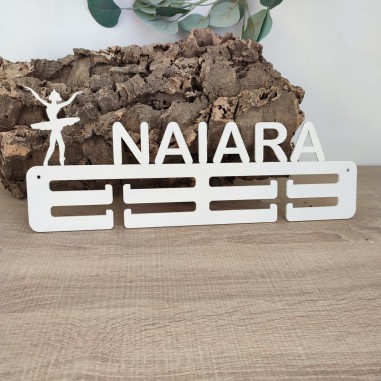 diseño de medallero de ballet de Forja y Madera con caracter