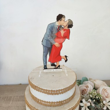 Cake Topper Ilustracion personalizada...