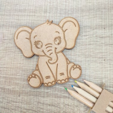 Pack vamos a colorear Elefante