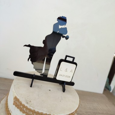 figura para tarta de boda de Forja y Madera