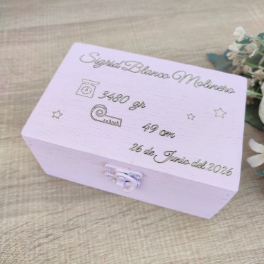 recuerdo de nacimiento personalizado con caracter