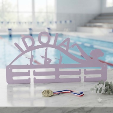 articulo personalizado de Forja y Madera para natacion artistica