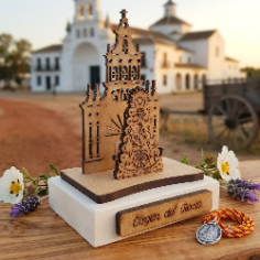 regalo diorama virgen del rocio personalizado