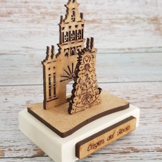 regalo diorama virgen del rocio personalizado 2
