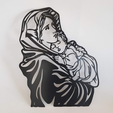Silueta Virgen con Niño