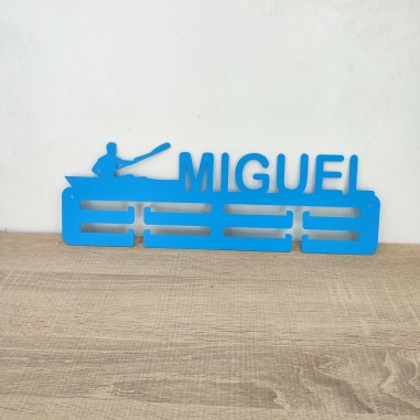soporte doble para medallas de palista masculino