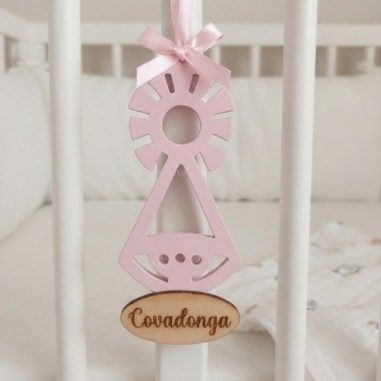 carrito bebe silueta virgen de covadonga personalizado