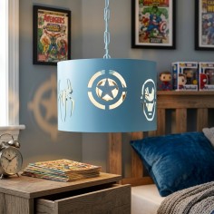 lampara de techo superheroes personalizada