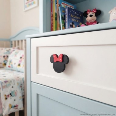 tirador o pomo minnie disney personalizado