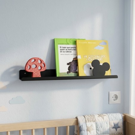 estante de hierro para cuentos con silueta de mickey personalizado