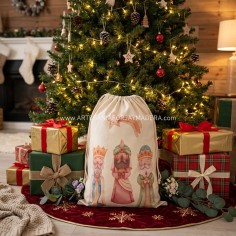 saco de los reyes magos para regalos de navidad personalizado