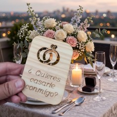 tarjeta personalizada para pedida de matrimonio