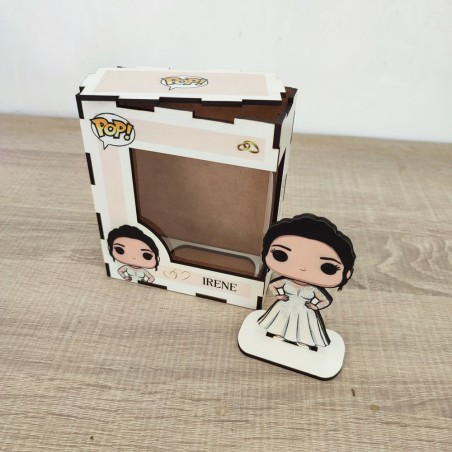 figura coleccionable de boda personalizada con vestido nupcial