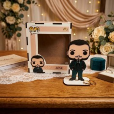 figura estilo funko 2d personalizada de novio para boda
