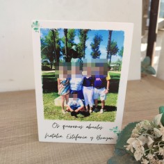 placa de regalo personalizada para abuelos con foto y texto 2